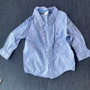 H&M dress shirt 6-9m